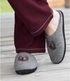 Men's Grey Fleece-Lined Slippers Atlas For Men