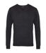 Premier Mens V-Neck Knitted Sweater (Charcoal)