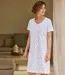 La Chemise de Nuit Col Finition Dentelle-2