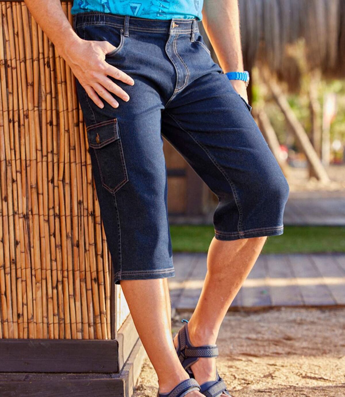 3/4-Hose Stretch Komfort im Jeans-Look Atlas For Men