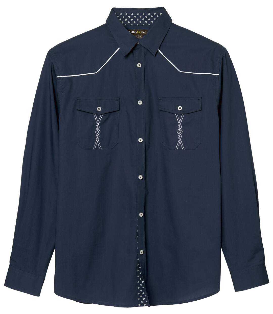 La Chemise Popeline Marine Country-6