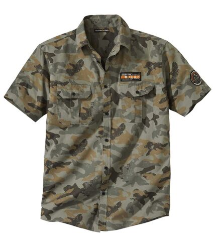 Men's Camouflage Army-Style Shirt