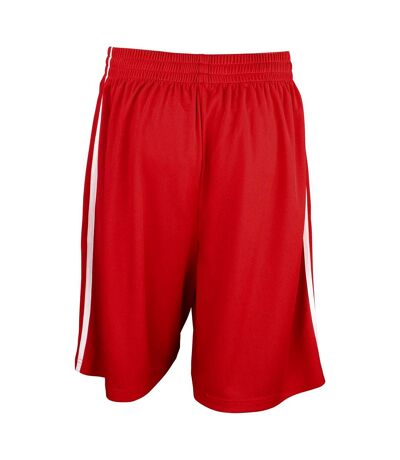 Short de basketball hommes rouge/blanc Spiro