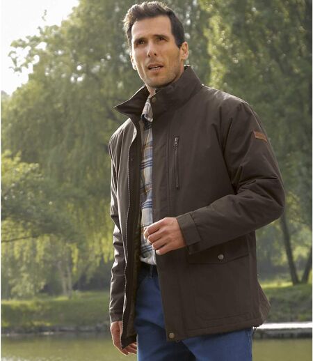 Men's Brown Highland Expeditions Microfibre Parka