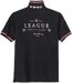 Men's Black Racing Piqué Polo Shirt