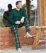 Men's Forest Green Cotton Pyjamas