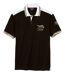 Men's Black Sporty Polo Shirt-1
