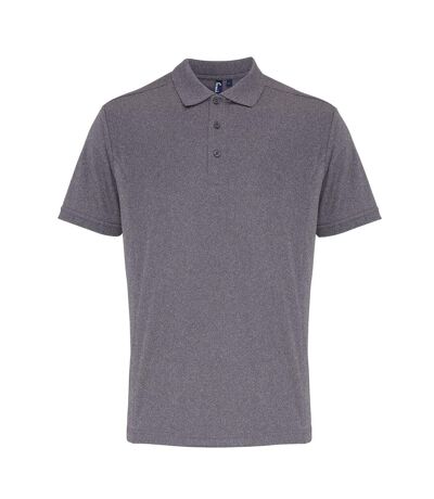 Polo coolchecker homme gris Premier