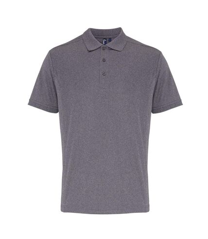 Polo coolchecker homme gris Premier