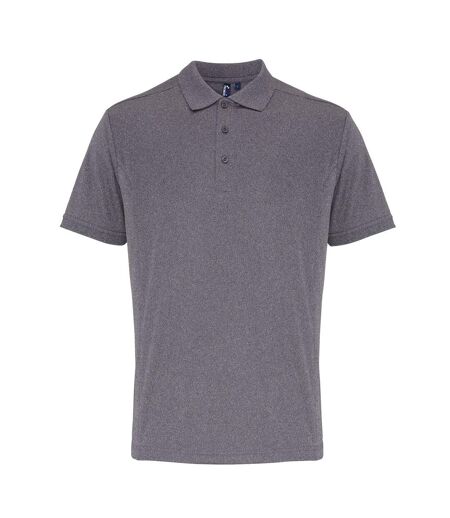 Polo coolchecker homme gris Premier