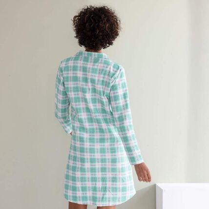 Chemise de nuit à carreaux