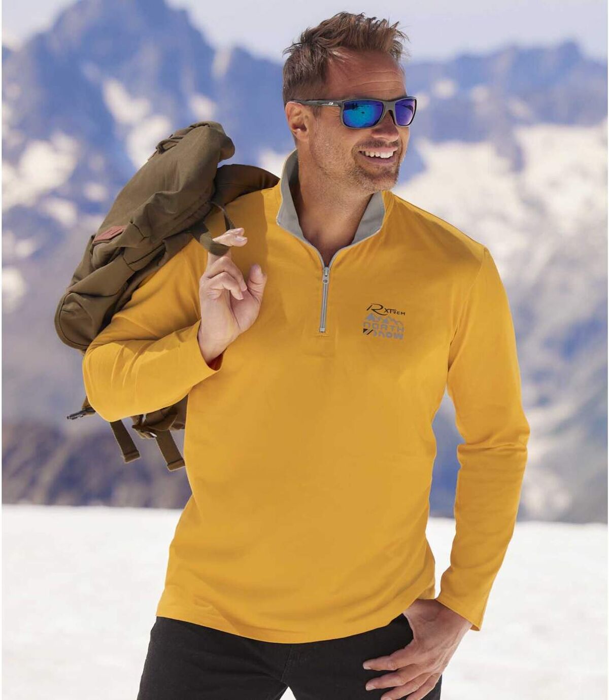 Pack of 2 Men's Outdoor Tops - Black Yellow Atlas For Men