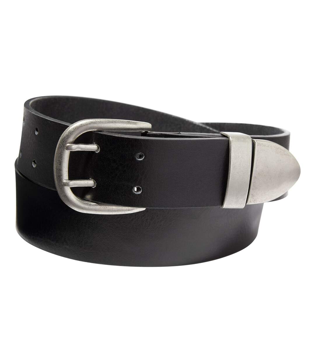 Men's Authentic Black Split Leather Belt | Atlas For Men