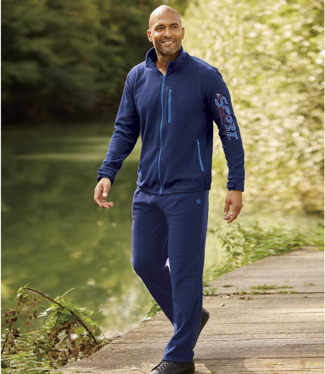 Men's Blue Winter Sport Fleece Tracksuit