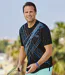 Pack of 3 Men's Sports Print T-Shirts - White Blue Black-5