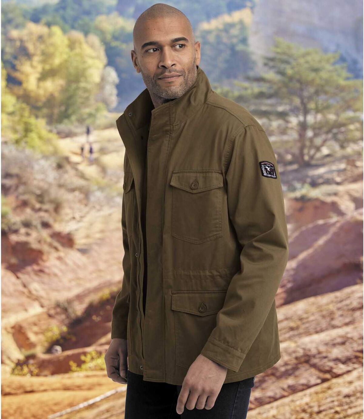 Men's Safari Jacket - Brown Atlas For Men