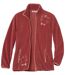 Women's Coral Embroidered Fleece Jacket - Full Zip