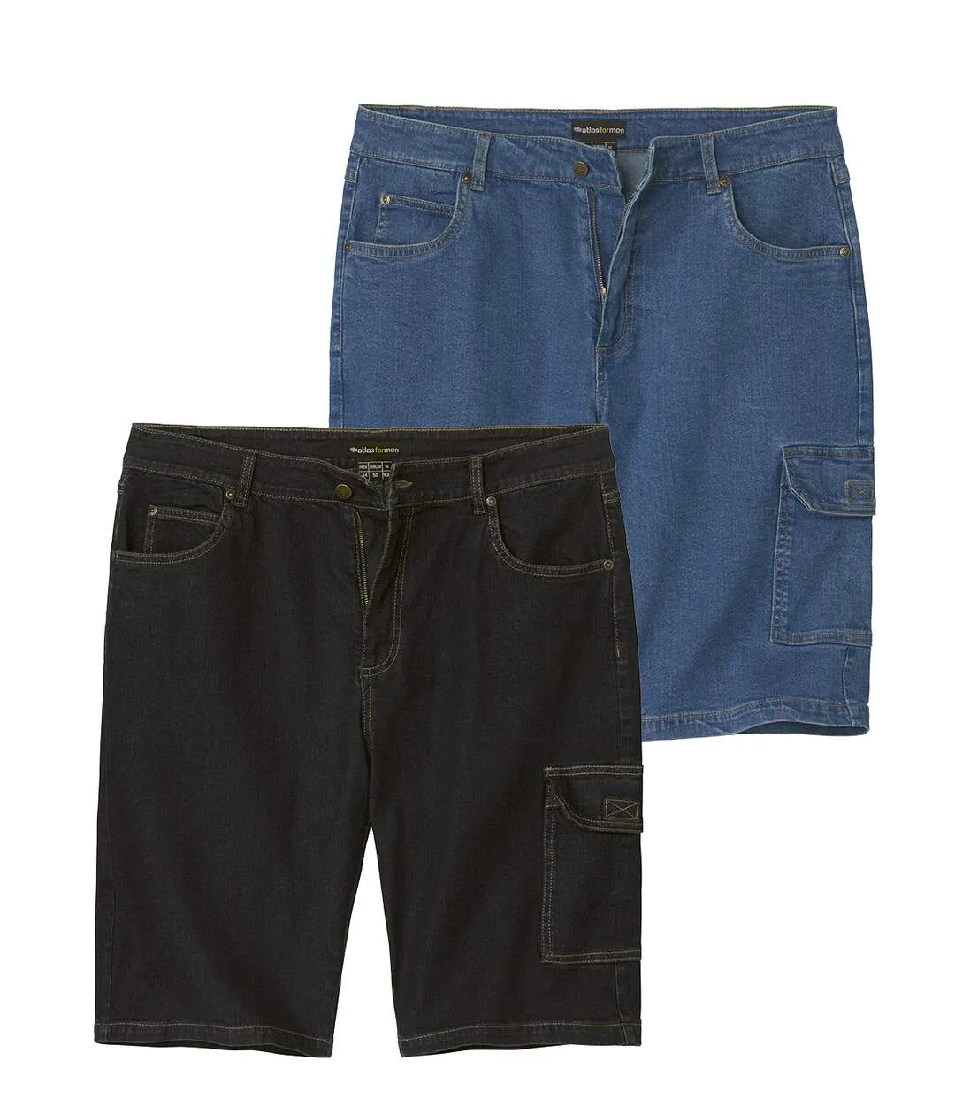 2er-Pack Jeans-Bermudas „Stretch-Komfort“-1