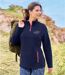 Women's Navy Microfleece Jumper