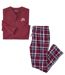 Le Pyjashort en Coton Col Boutonné-1