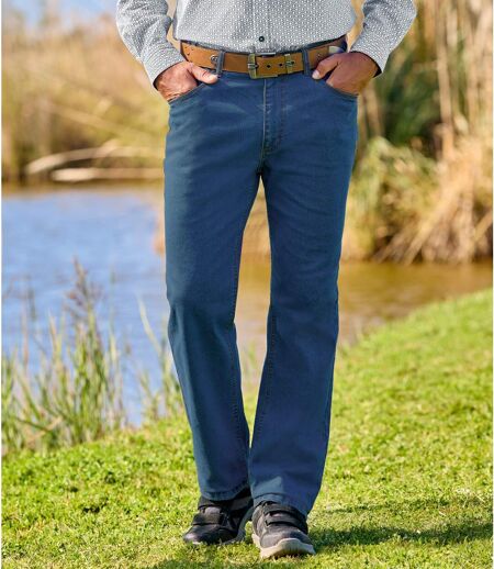 Félig gumírozott derekú farmer