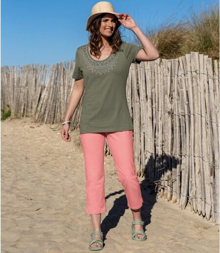 Tregging 7/8e en Twill Stretch 