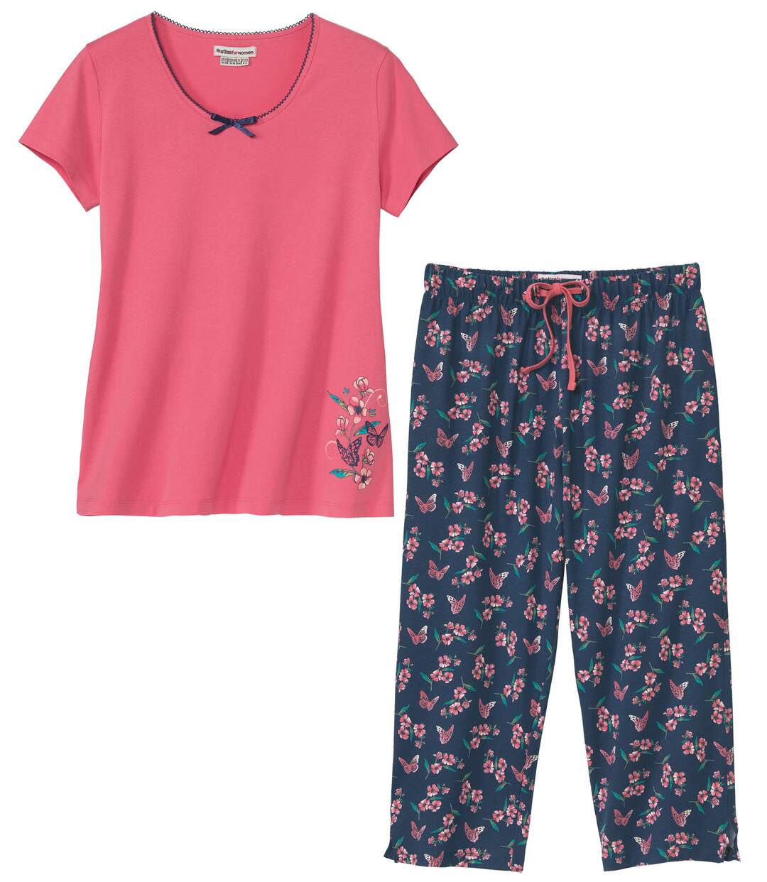 Pyjama en Coton Fleuri-1