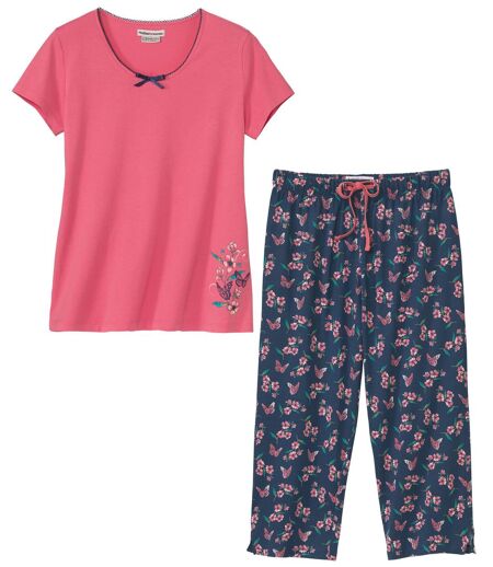 Pyjama en Coton Fleuri 