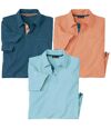 Zestaw 3 koszulek polo Cyklady Atlas For Men