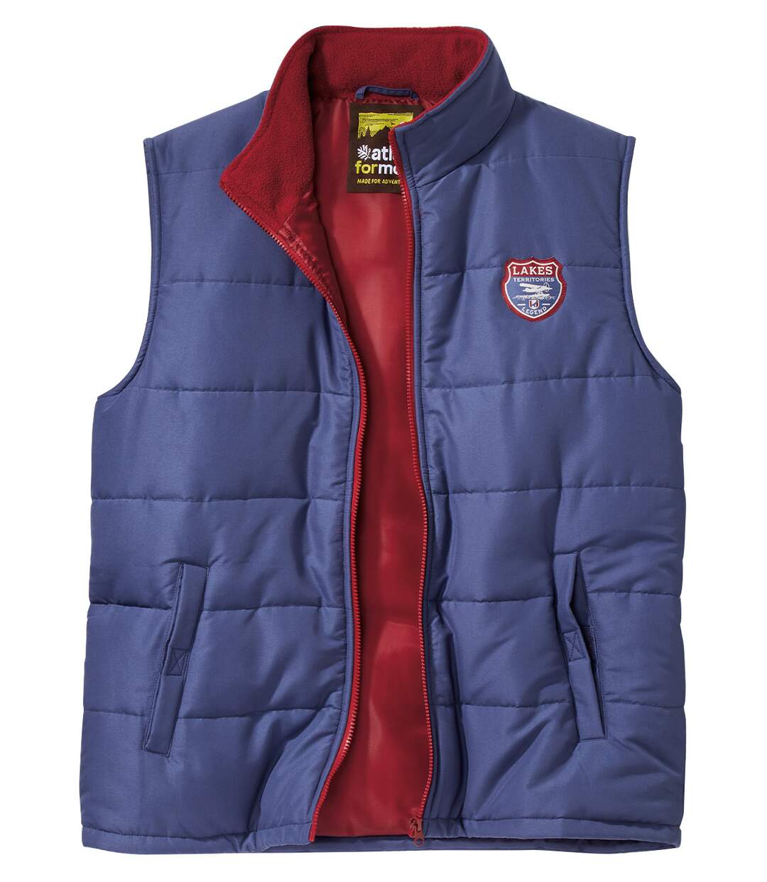 Men's Blue Padded Gilet - Full Zip-1