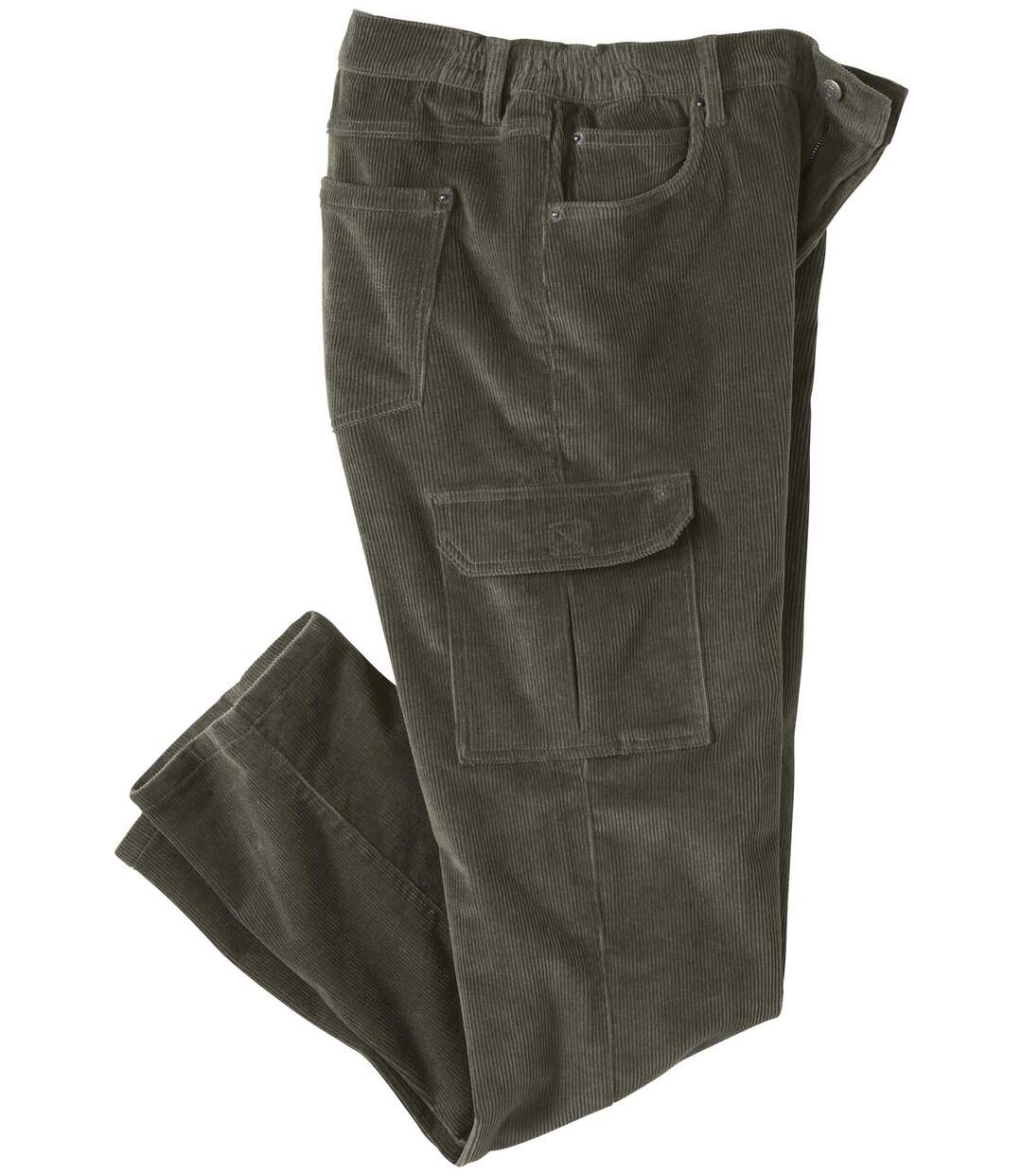 Kordhose mit vielen Taschen im Cargo-Stil-2