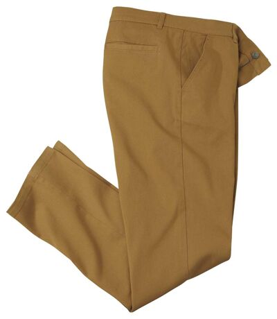 Men's Stretch Chino Trousers - Ochre