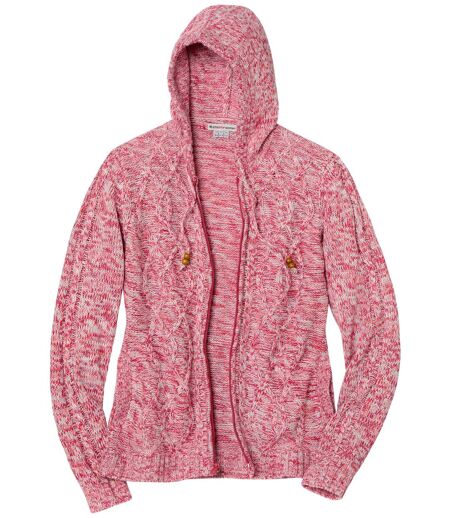 Women's Coral Hooded Cardigan