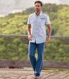 Sommerhemd „Expedition“ in geflammter Optik Atlas For Men