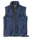Men's Sleeveless Blue Denim Jacket-2