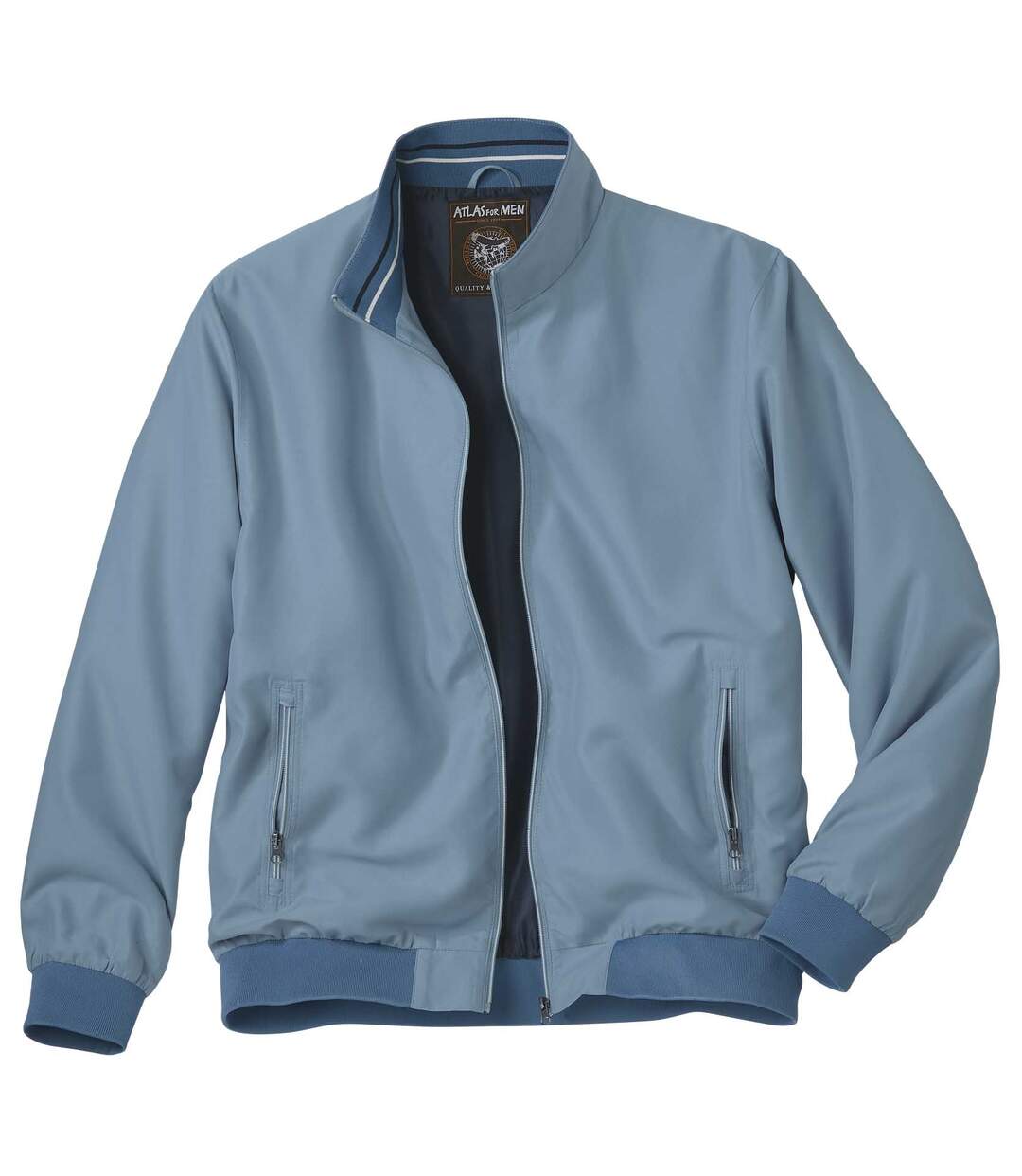 Men's Blue Water-Repellent Microfibre Jacket Atlas For Men