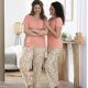 T-shirt de pyjama rose-3