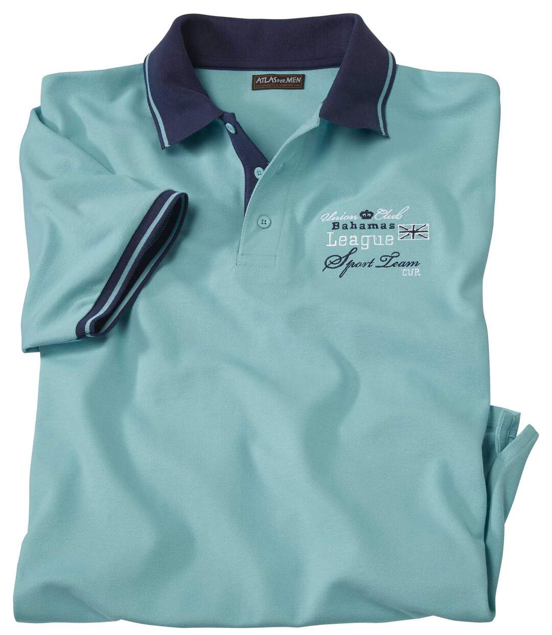 Men's Turquoise Short Sleeve Polo Shirt