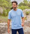 Sada 3 jednobarevných triček s výstřihem do V Atlas For Men