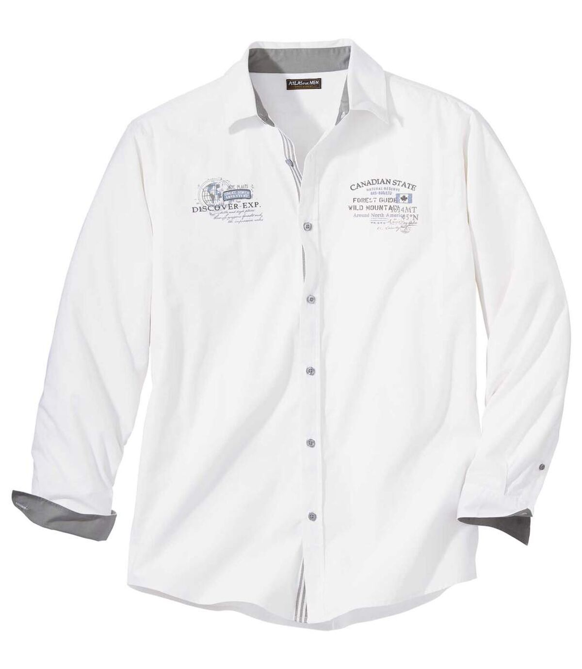 Men's White Poplin Adventurer Shirt Atlas For Men