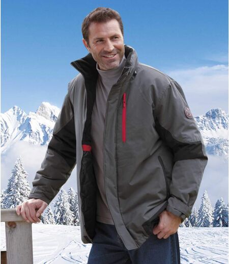 Men's Grey All-Terrain Parka Coat