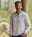 Le Pull Tricot en Coton avec Col Lacet-1