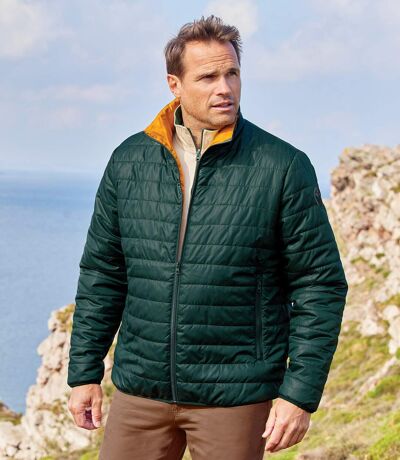 Men's Lightweight Green Puffer Jacket