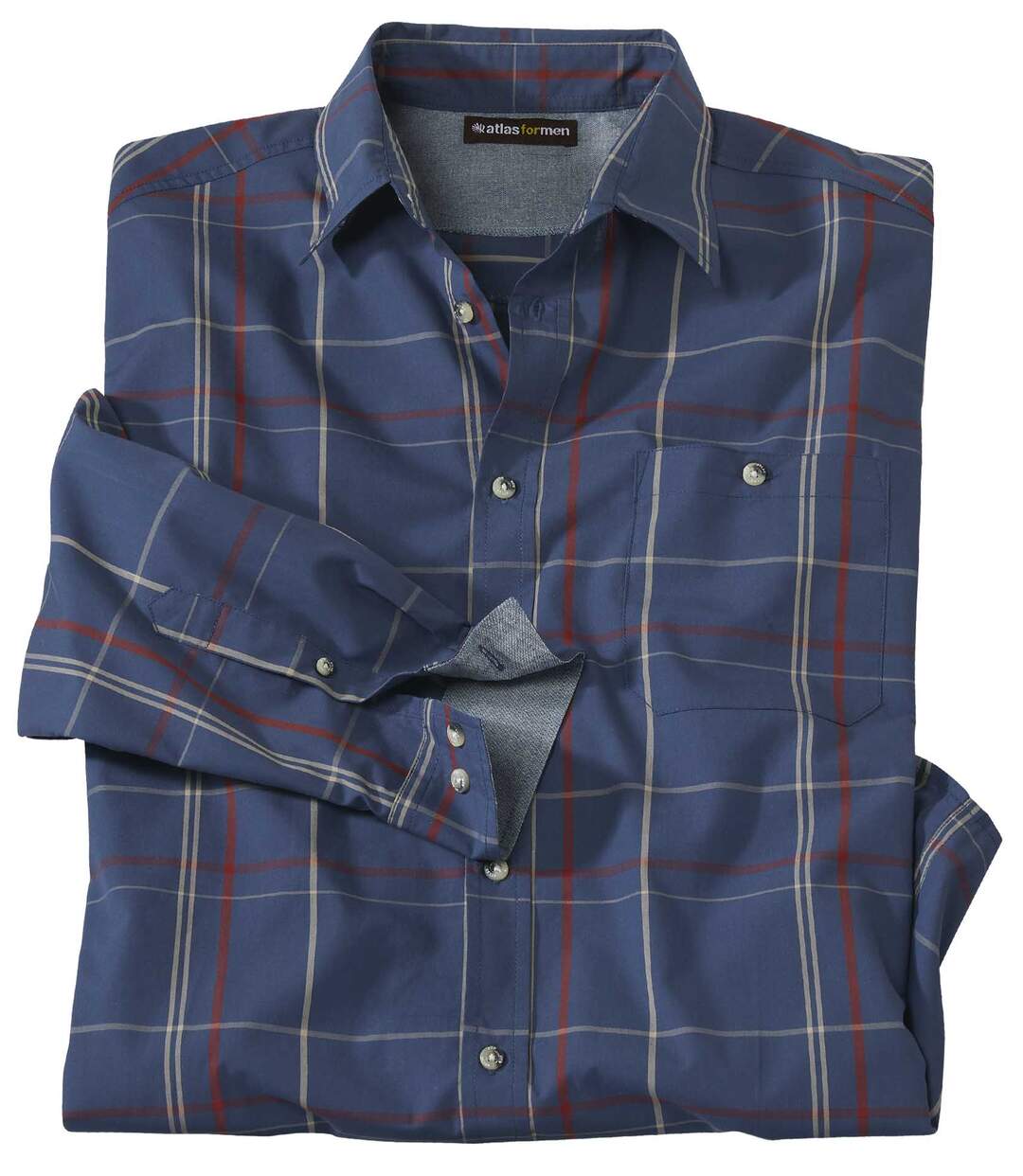 Chemise à carreaux manches longues homme