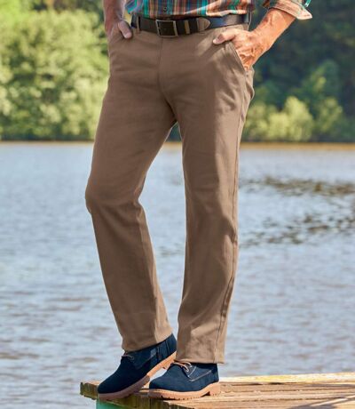 Men's Brown Summer Chino Pants