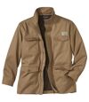 Men's Full Zip Camel Safari Jacket Atlas For Men