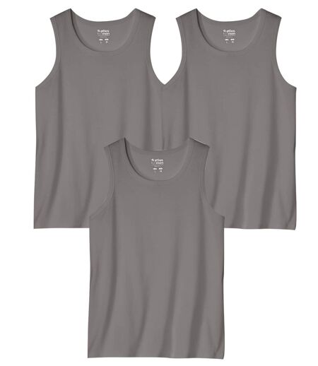 Set van 3 effen tanktops