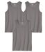 Set van 3 effen tanktops-1