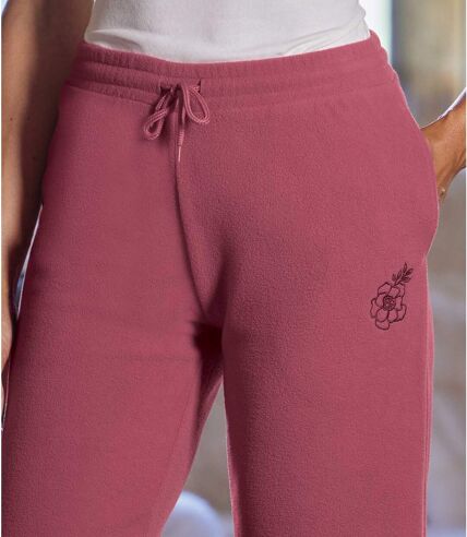 Women's Fleece Lounge Pants - Pink