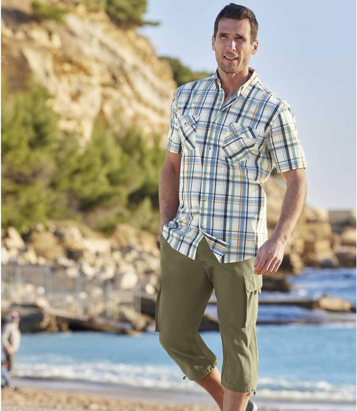 3/4-Cargohose Travel aus Microfaser Atlas For Men